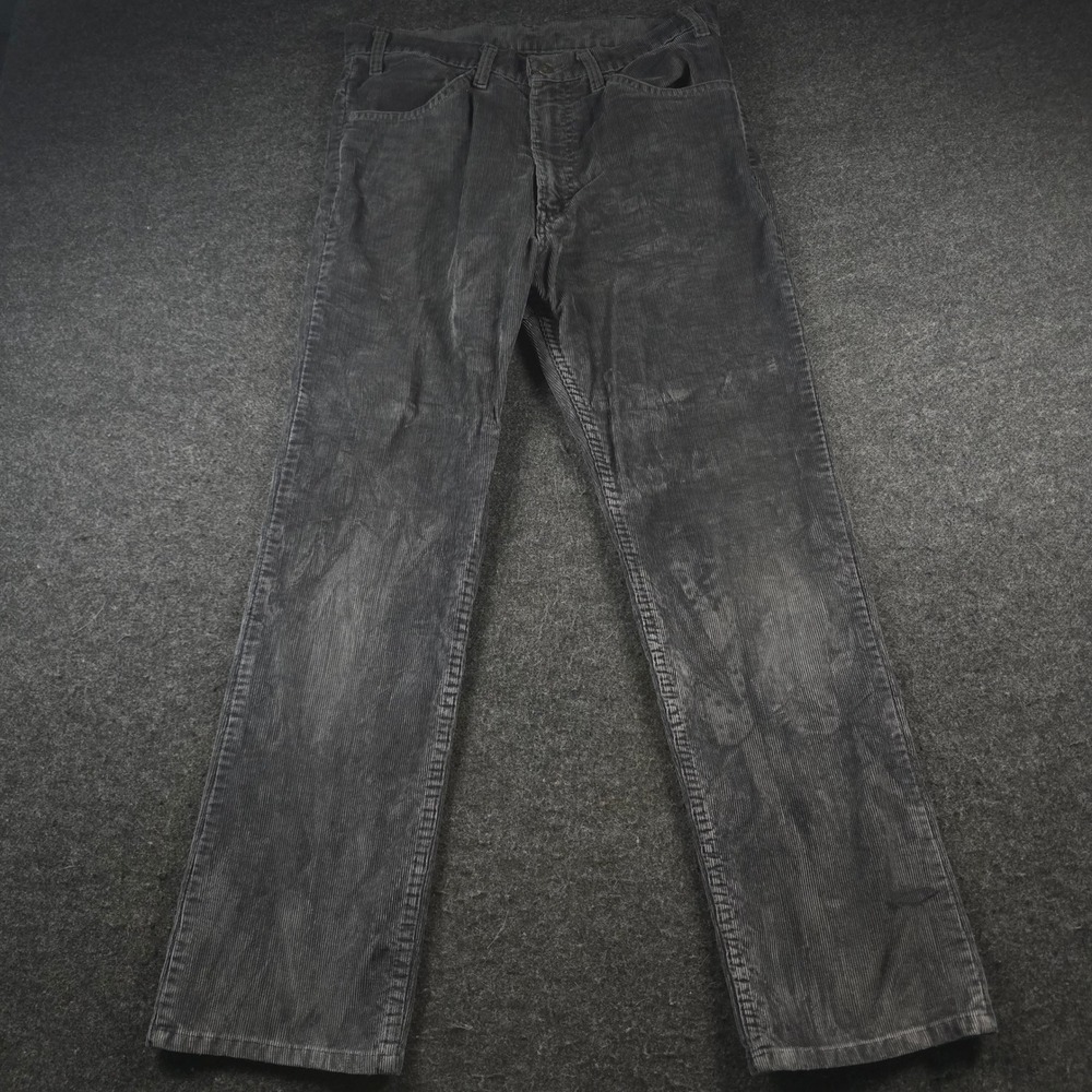Vtg 70s Levis Mens Corduroy Pants (Fits32x30) Straight Leg Ribbed Talon 33x32